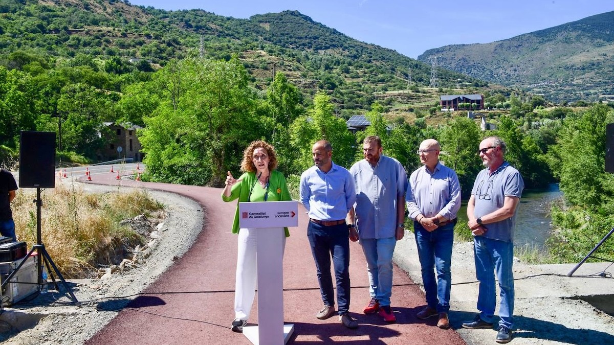 La consellera de Territori, Ester Capella, ha visitat aquest dijous les obres