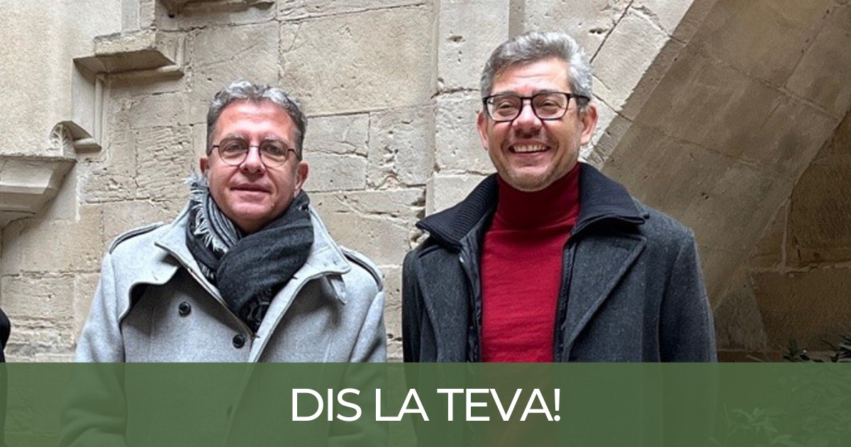 Andreu Vàzquez, a la dreta, al costat del president de la Diputació de Lleida