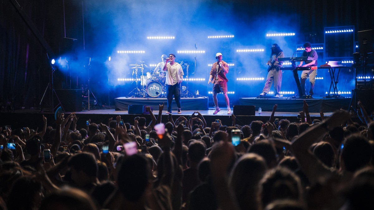 The Tyets en plena actuació aquest dijous al Talarn Music Experience 2024