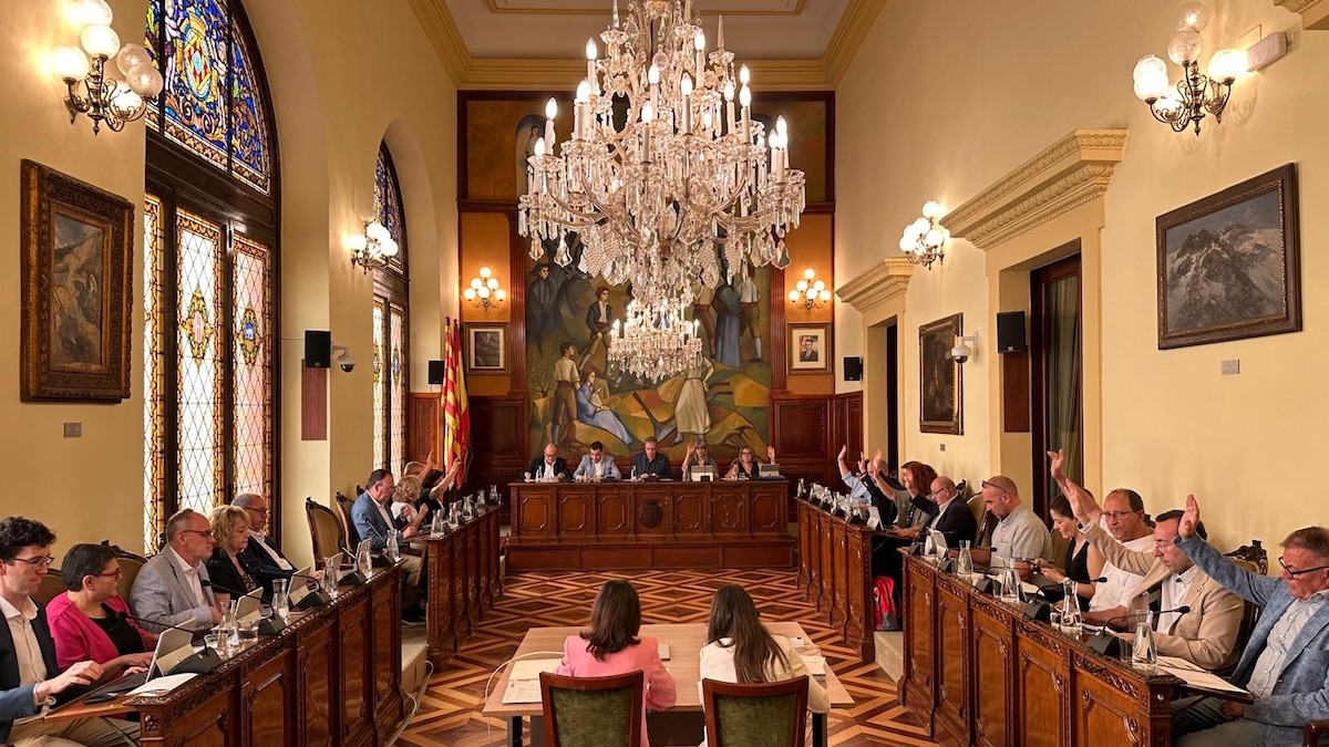 Imatge del ple de la Diputació de Lleida d'aquest dijous
