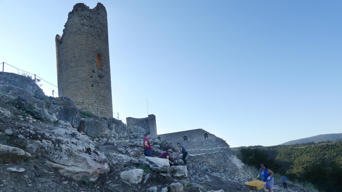 Imatge de les excavacions al Castelló Sobirà