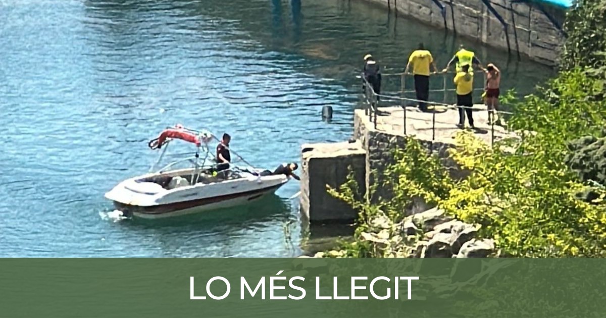 Recerca del noi que va morir ofergat al pantà de Sant Antoni
