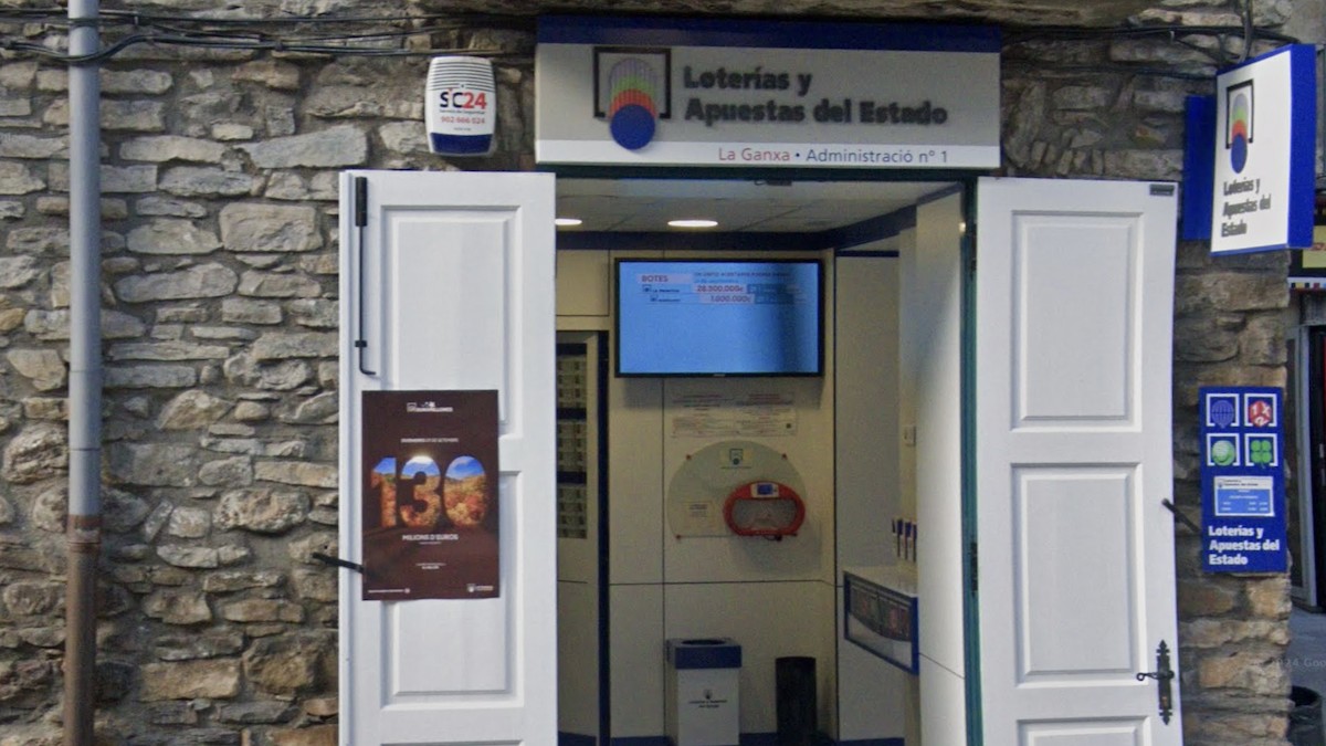 L'administració de loteria La Ganxa, a la Pobla de Segur