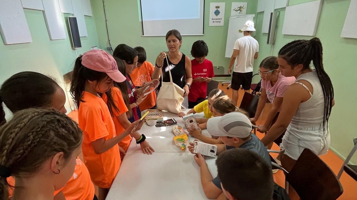 Els nens i nenes del campus durant la jornada