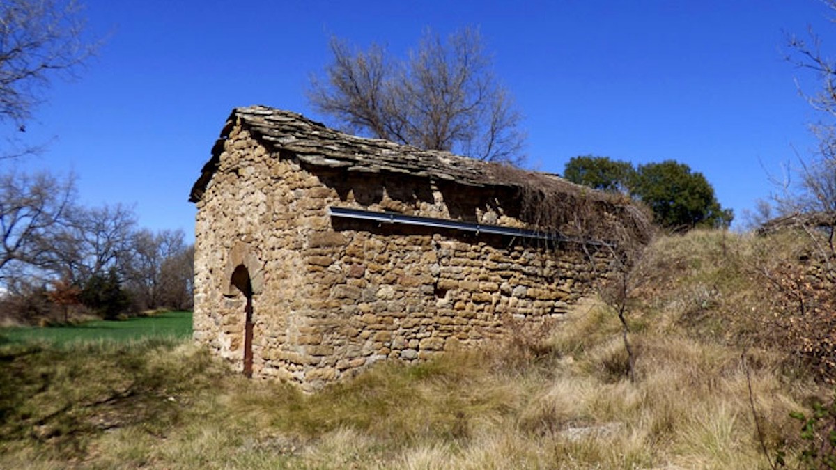 L'ermita de Sant Fruitós en una imatge d'arxiu