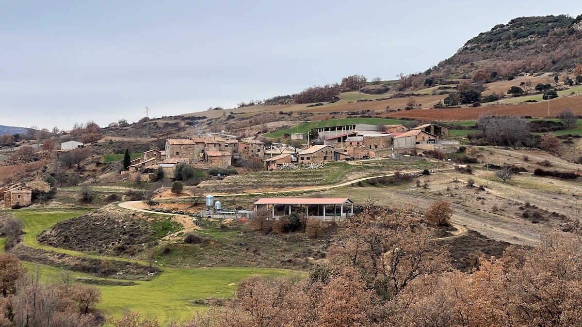 Vista del poble de Sant Esteve de la Sarga