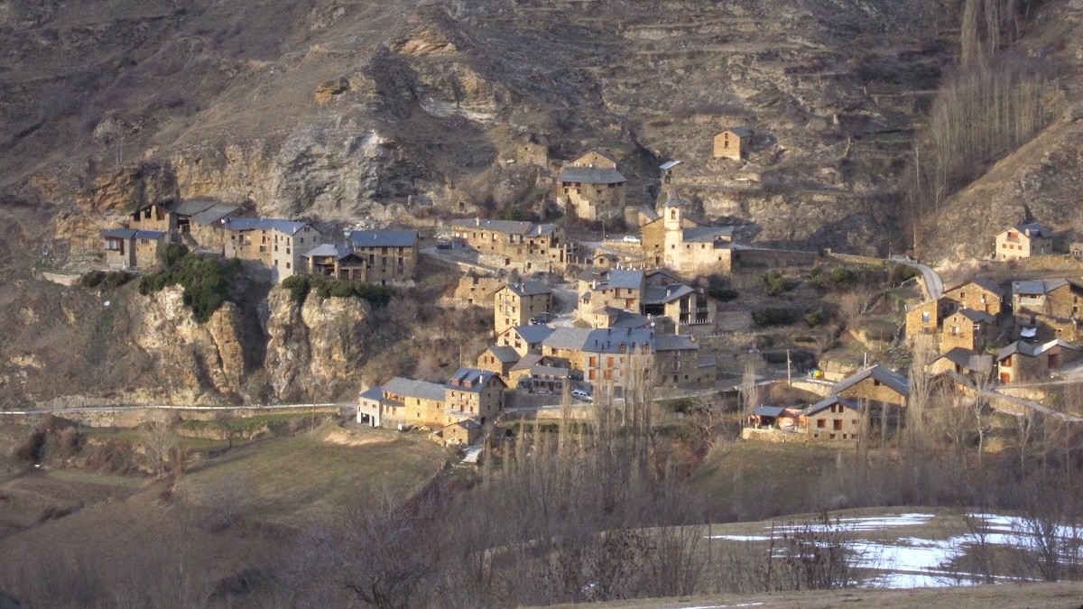 Imatge del poble de Burg, al municipi de Farrera