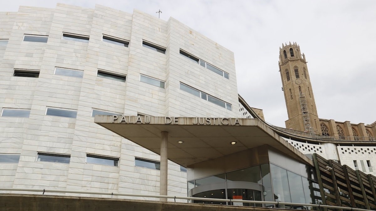 L'exterior de l'Audiència de Lleida, en imatge d'arxiu