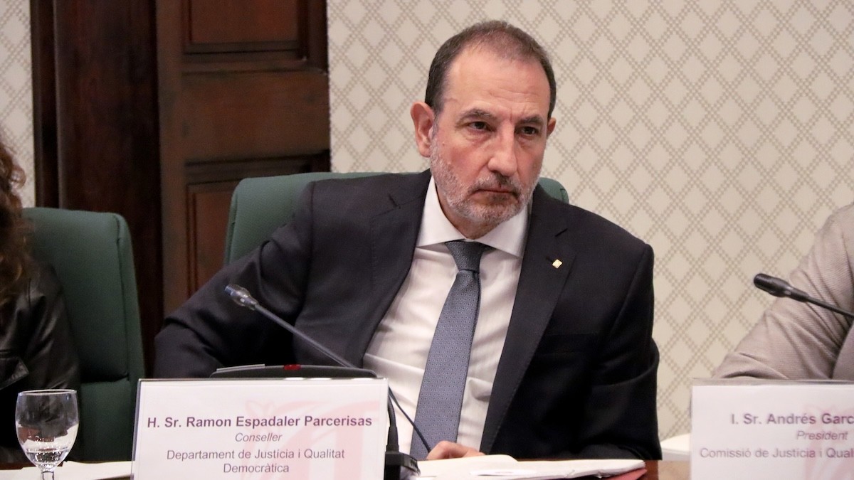 Ramon Espadaler a la comissió de Justícia del Parlament
