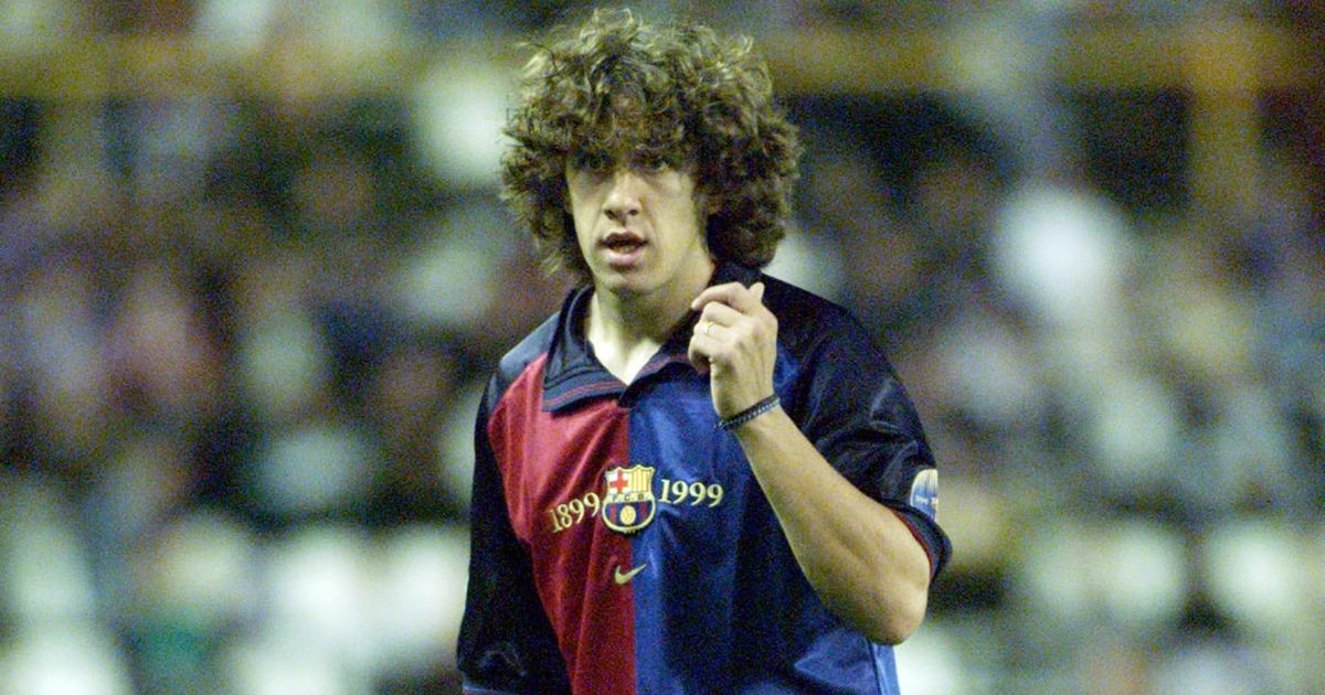 Carles Puyol debutant a Valladolid el 2 d'octubre de 1999