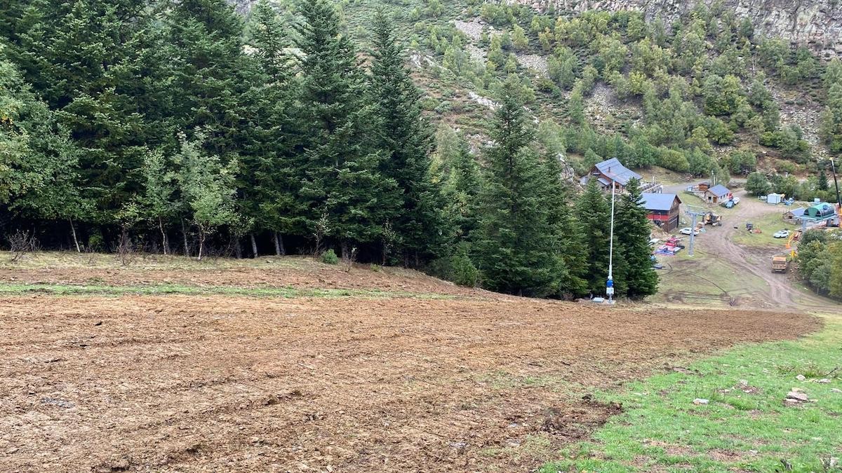 Imatge dels treballs a l'estació de Tavascan