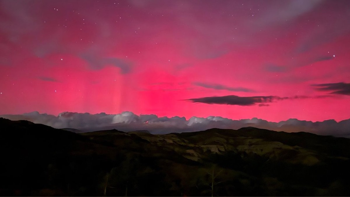 L'aurora boreal vista des de Tremp