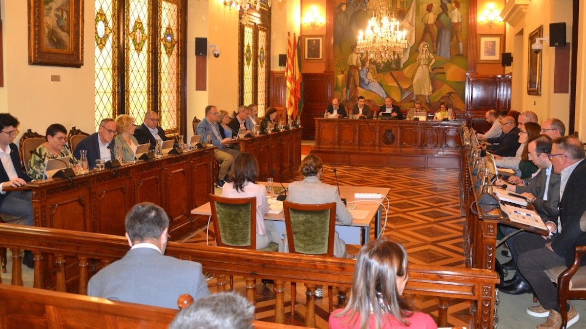 Imatge del darrer ple de la corporació