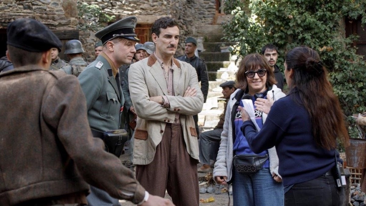 Un moment del rodatge del film