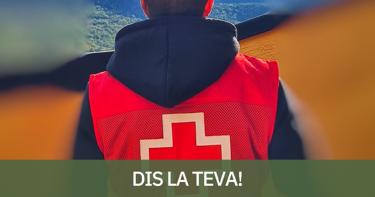 L'Andrés és voluntari de la Creu Roja a Sort