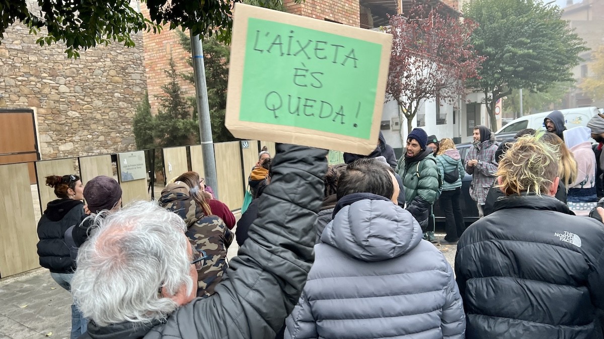 Concentració en favor dels encausats davant del Jutjat de Tremp el passat 28 de novembre