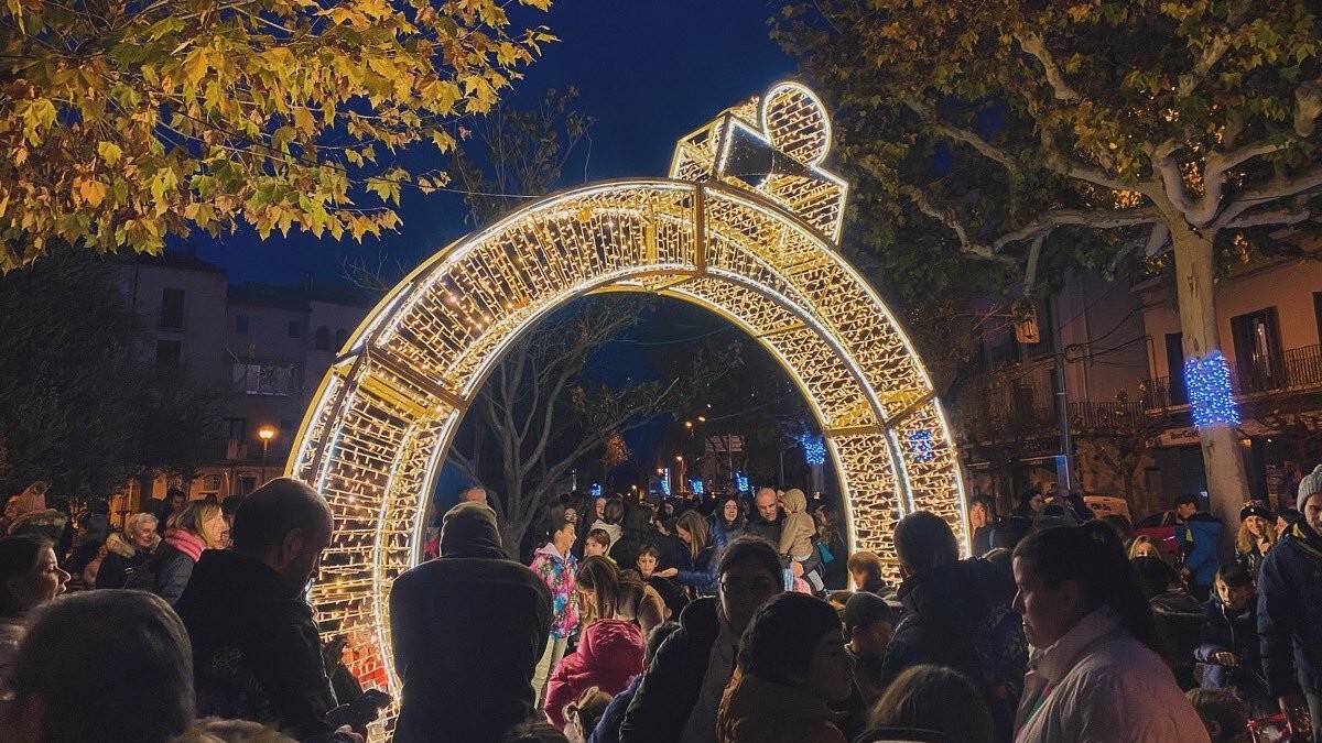 Imatge de l'encesa de llums de Nadal de l'any passat a Tremp