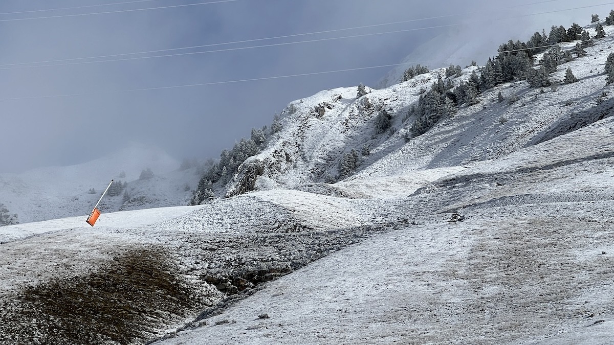 Un canó de neu a Baqueira Beret en una imatge d'arxiu