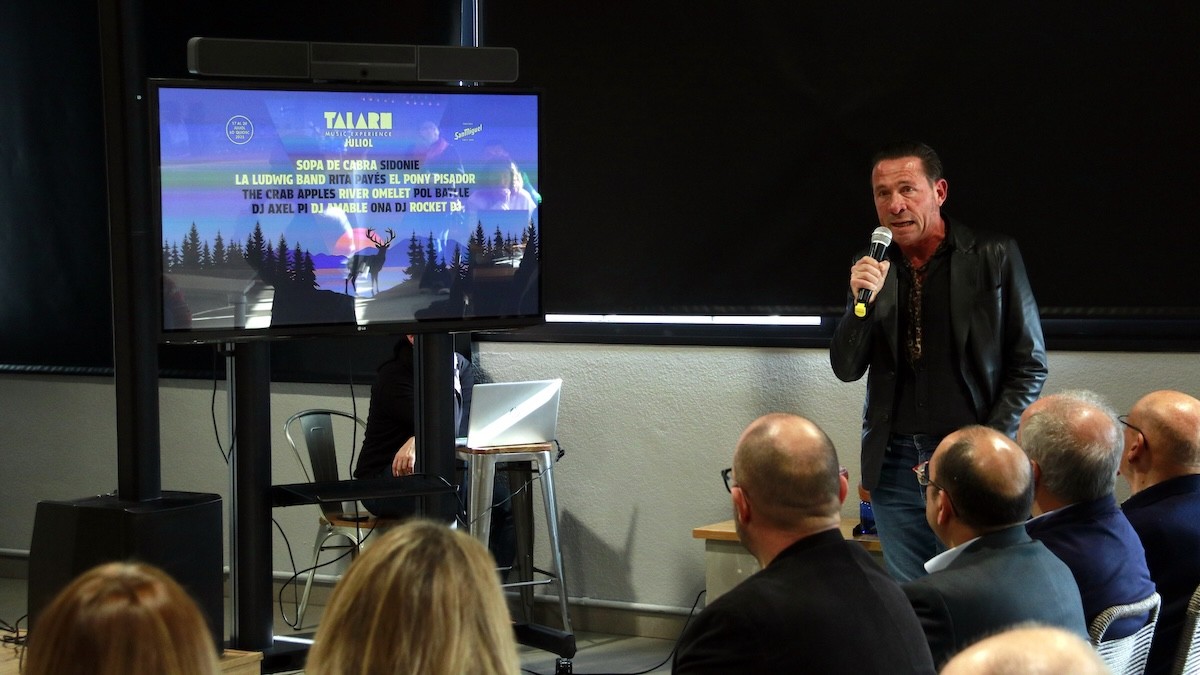 Ramon Mitjana, director del Talarn Music, durant la presentació del festival