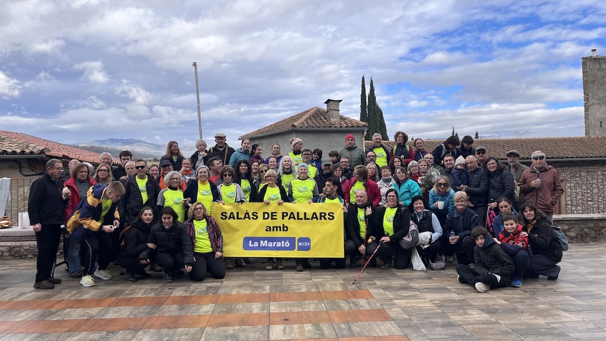 Imatge d'un acte per recaptar fons per La Marató