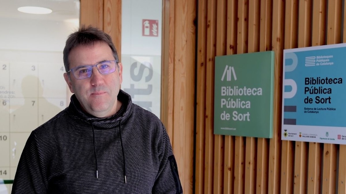 Rosendo Manrique, director de la biblioteca de Sort