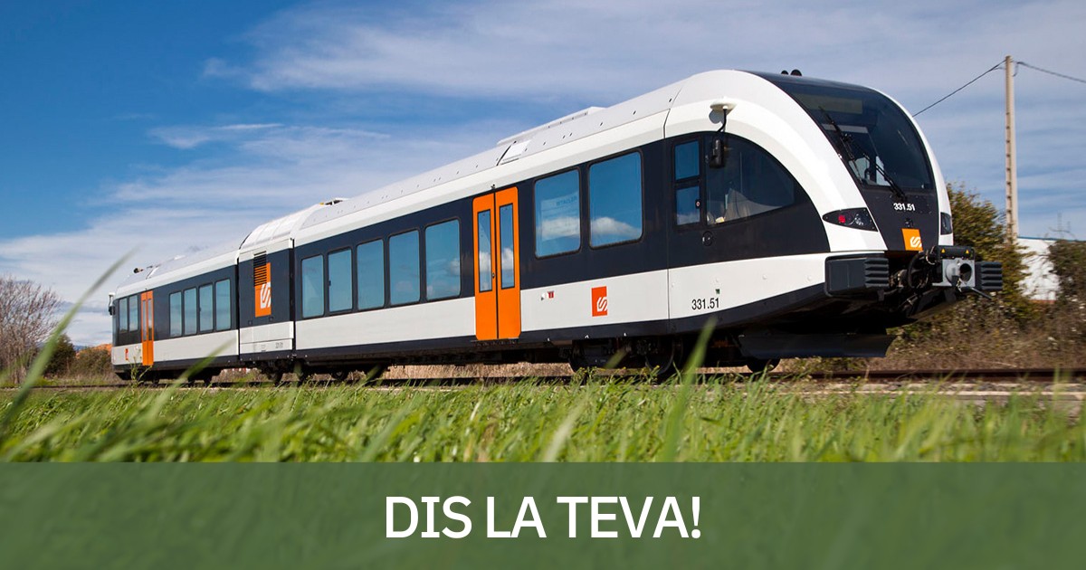 El tren de la Pobla, en una imatge d'arxiu