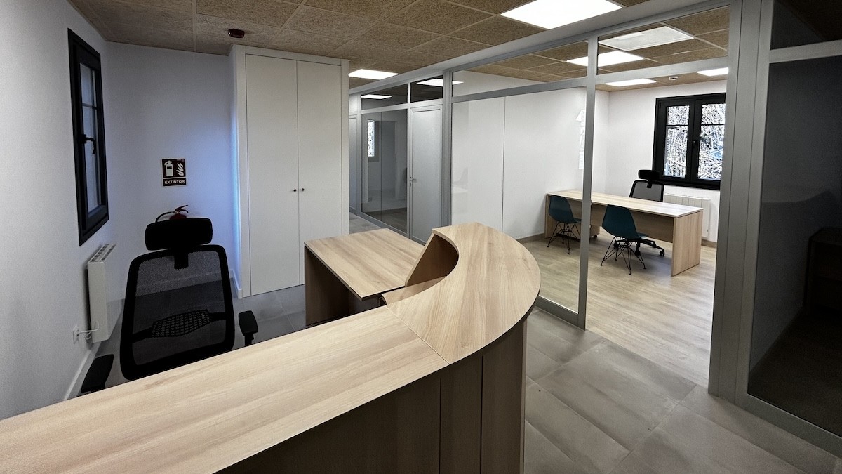 Interior del nou coworking de Vall Fosca