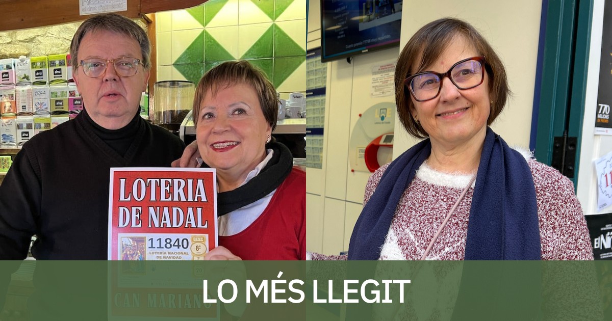 El premi de la rifa de Nadal ha estat la notícia més llegida del mes