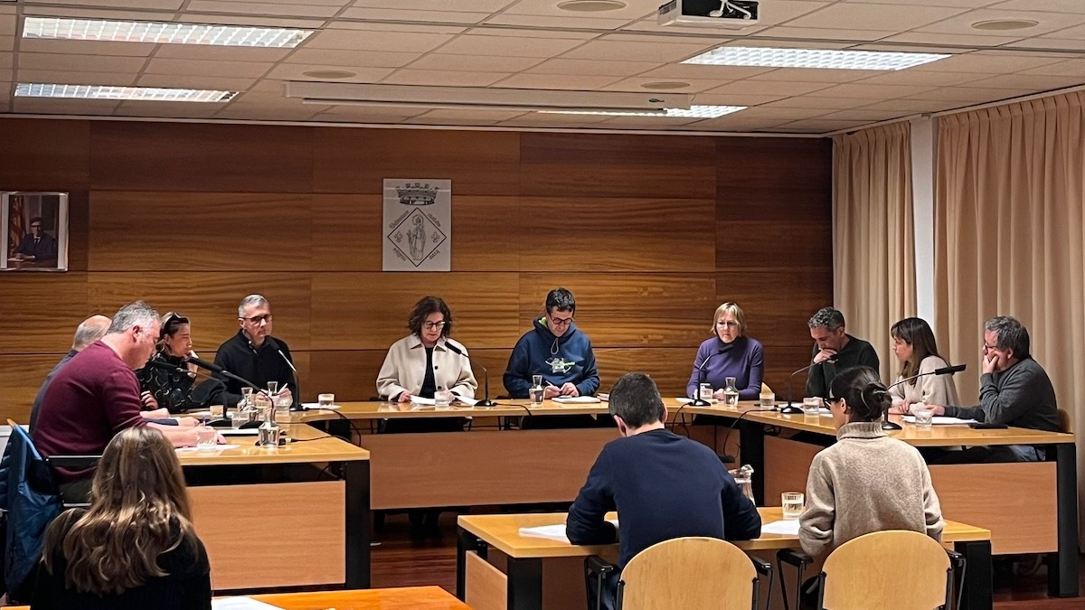 Imatge del ple municipal celebrat aquest dimarts