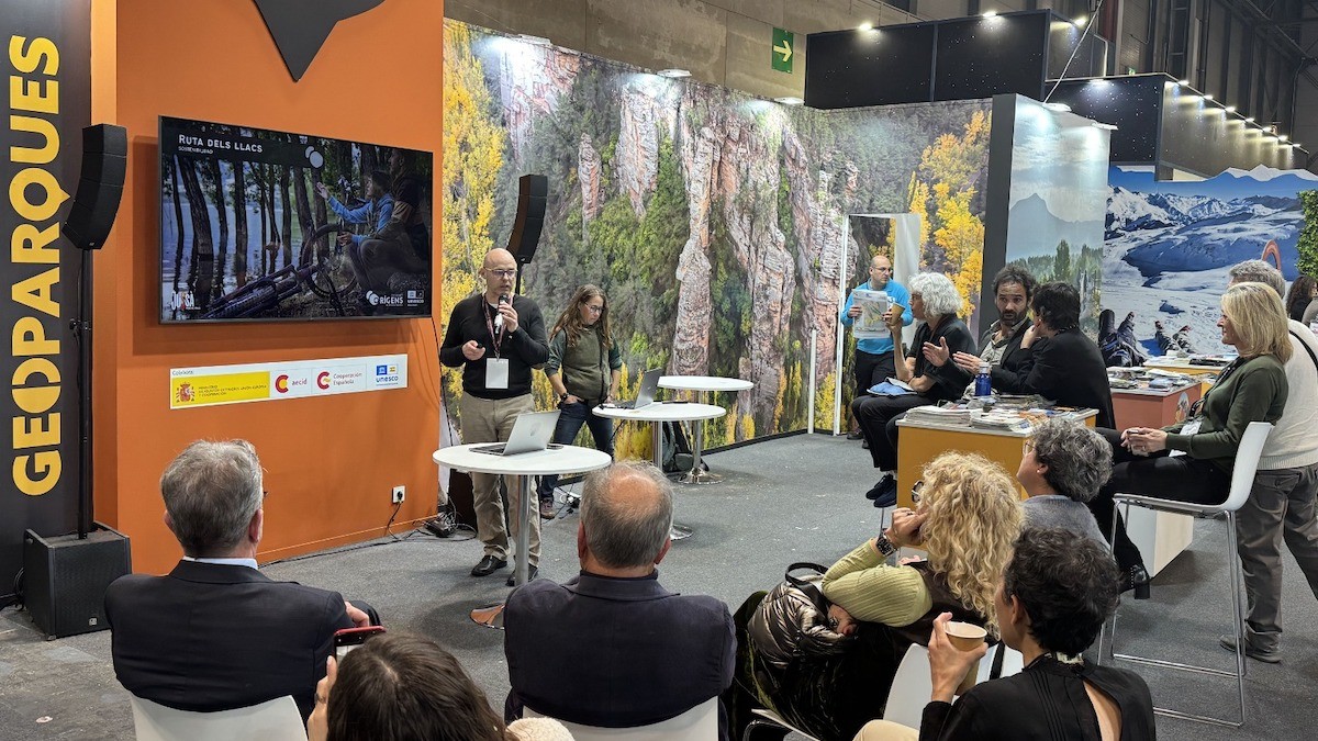 Imatge de la presentació de la Ruta dels Llacs a Fitur