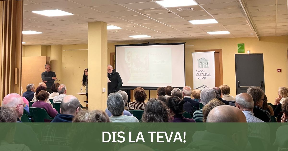 Una de les conferències al Casal Cultural de Tremp