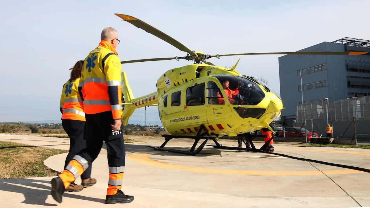 Un helicòpter del SEM en una imatge d'arxiu