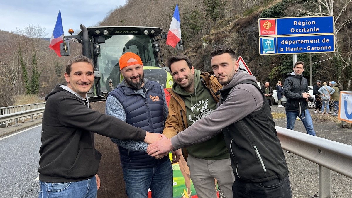 Els pagesos del Pallars van donar suport a les protestes dels ramaders francesos