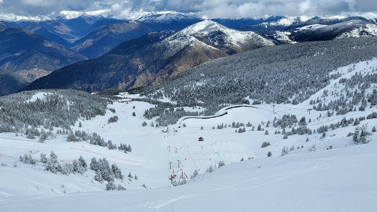 L'estació de Port Ainé després de les nevades dels últims dies