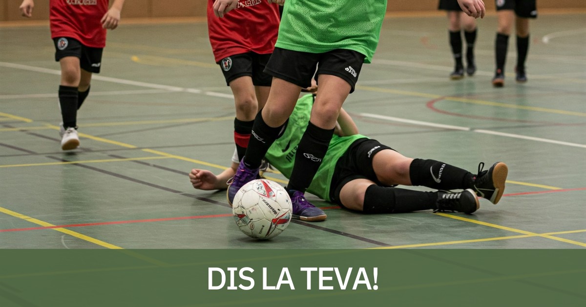 Imatge d'un partit de futbol sala femení generada amb IA