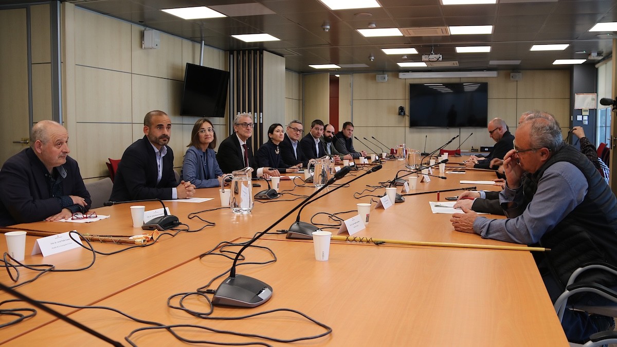 Els alcaldes del Sobirà reunits amb els responsables del Departament d'Interior