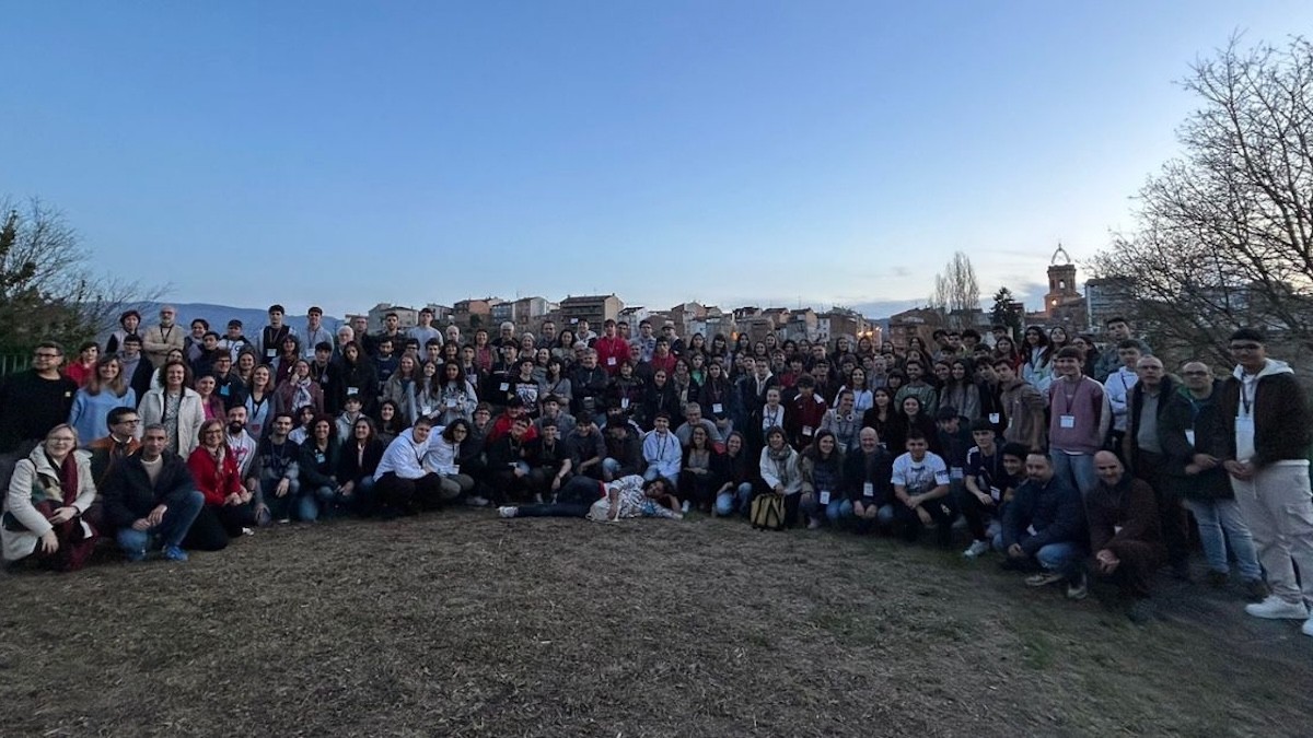 Imatge dels participants a l'Olimpíada de Geologia a Tremp