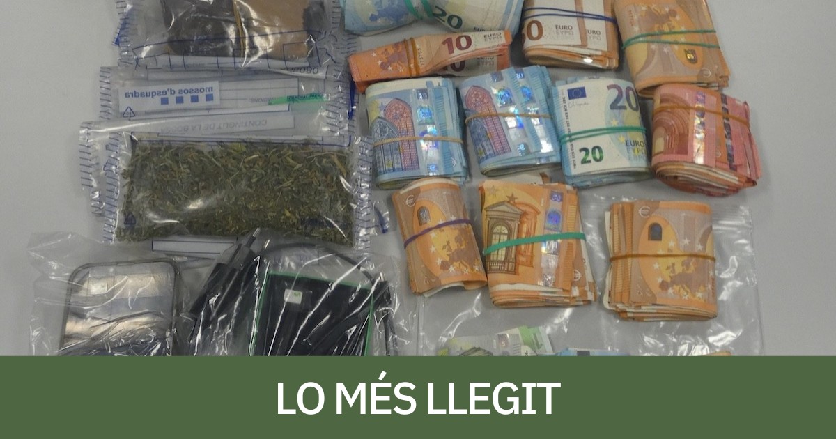 Imatge de la droga intervinguda a la parella de Rialp