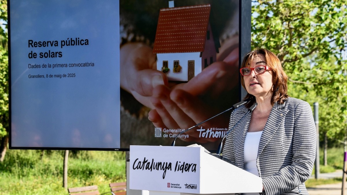 La consellera Paneque durant la presentació de les dades aquest dijous