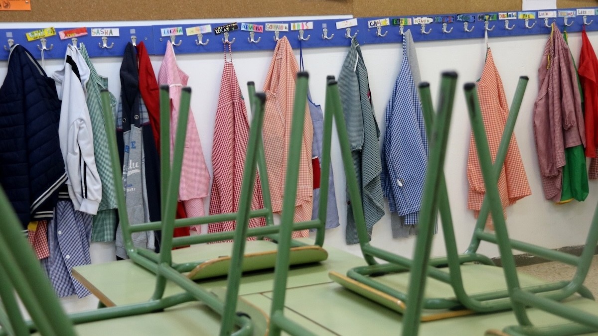 Aula d'una escola en una imatge d'arxiu