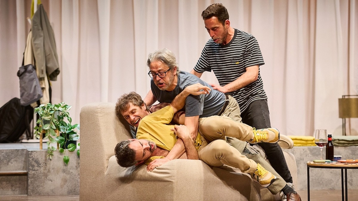 Els actors Eduard Buch, Pau Roca, Xavi Ricart i Marc Rodríguez