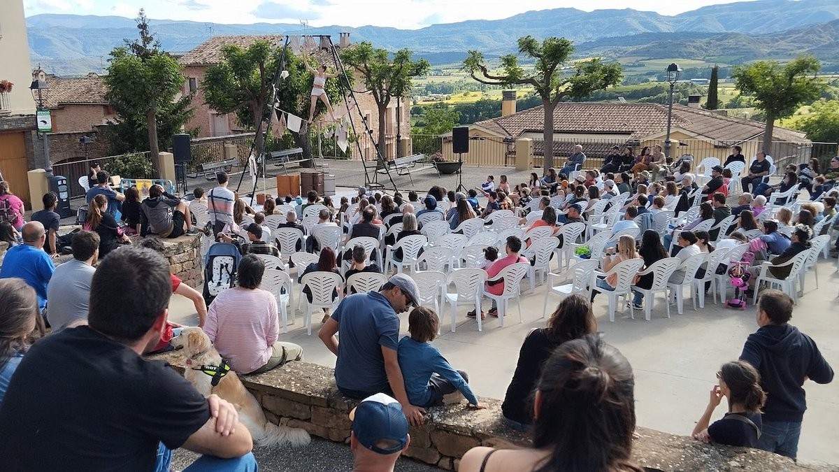 Imatge d'un espectacle de l'edició de l'any passat de la Fira del Circ de Talarn