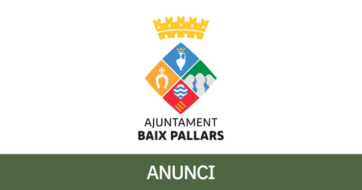 Anunci de l'Ajuntament de Baix Pallars