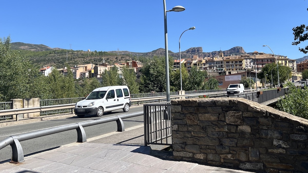 El pont de Flamisell, prop d'on van passar els fets