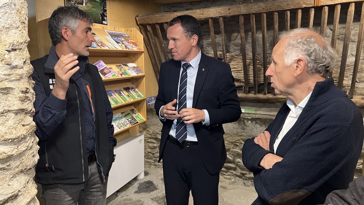 Ordeig amb el director i el president del Parc de l'Alt Pirineu, Marc Garriga i Josep Queró