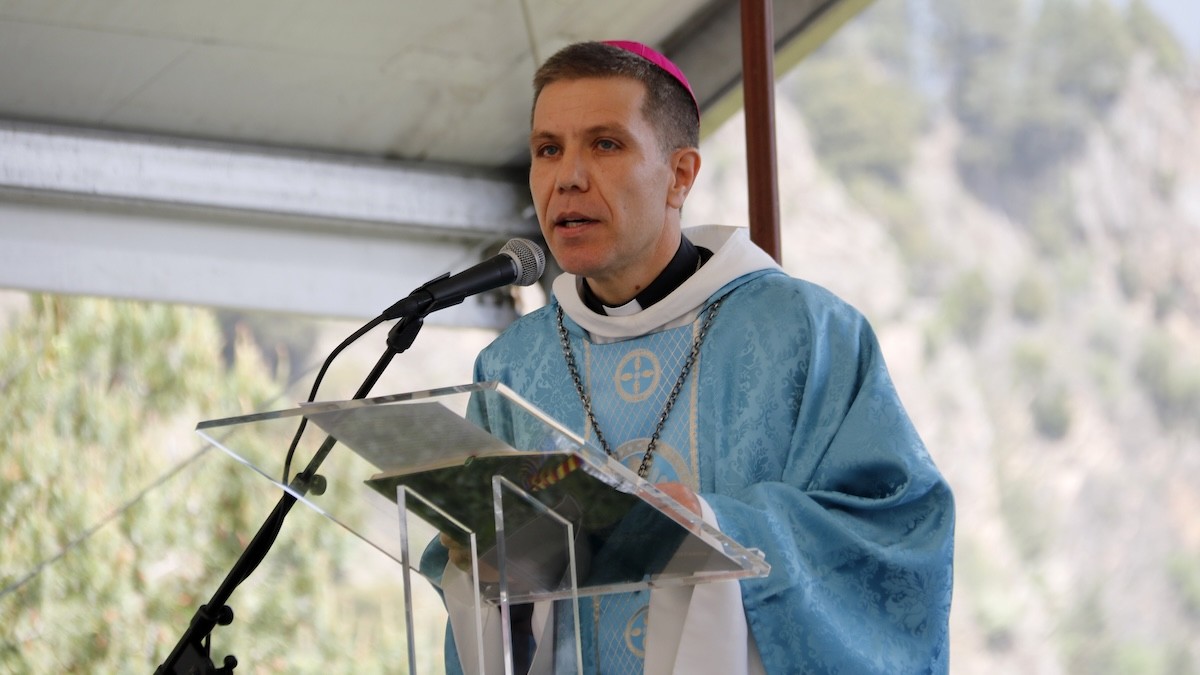 Serrano, aquest dissabte durant la missa al santuari de Canòlich, a Andorra