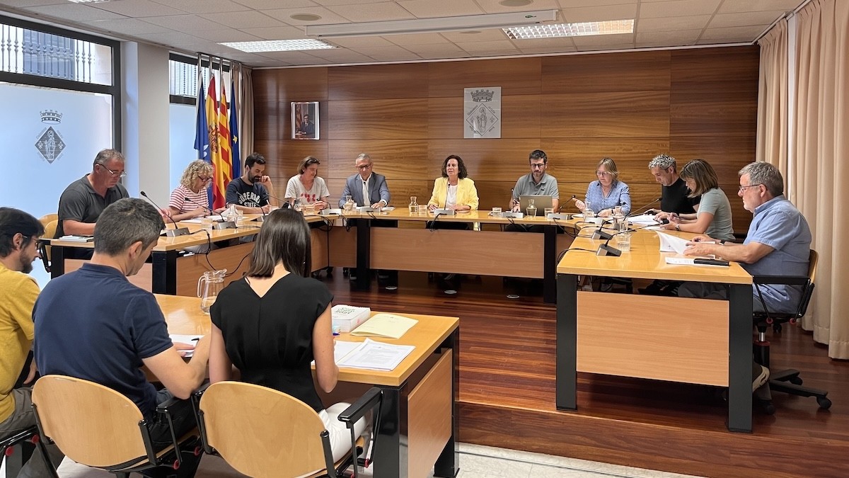 Imatge del ple municipal celebrat aquest dilluns