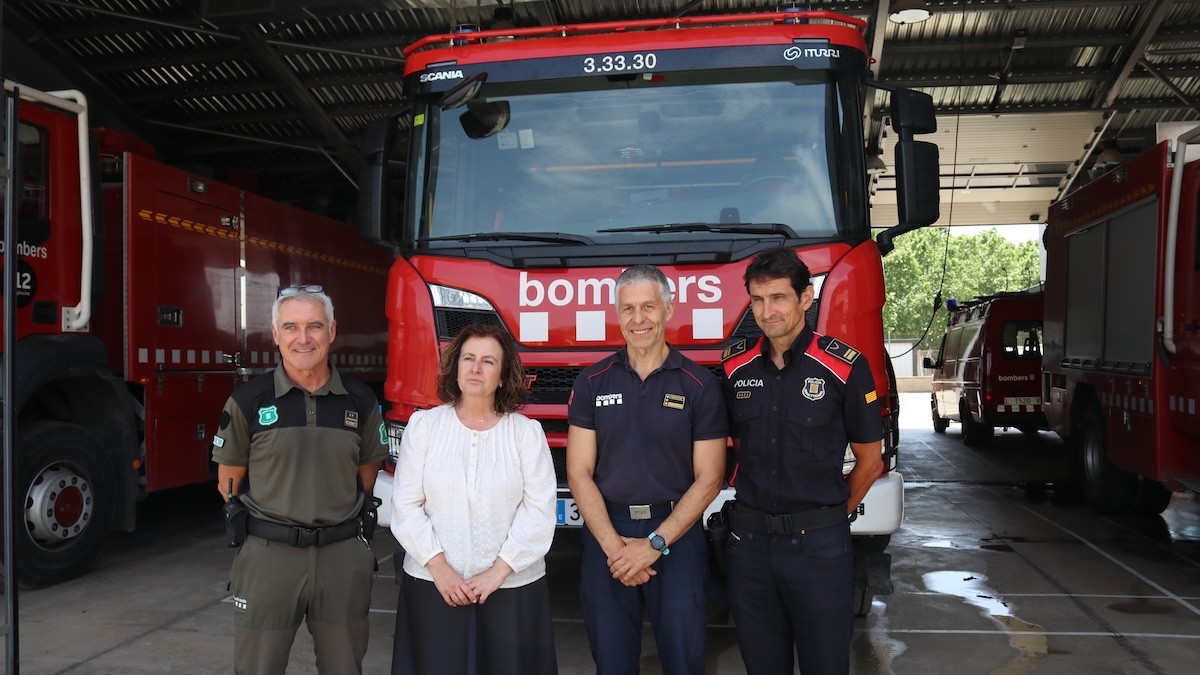 La presentació de la campanya, aquest dimecres al parc de Bombers de Tremp