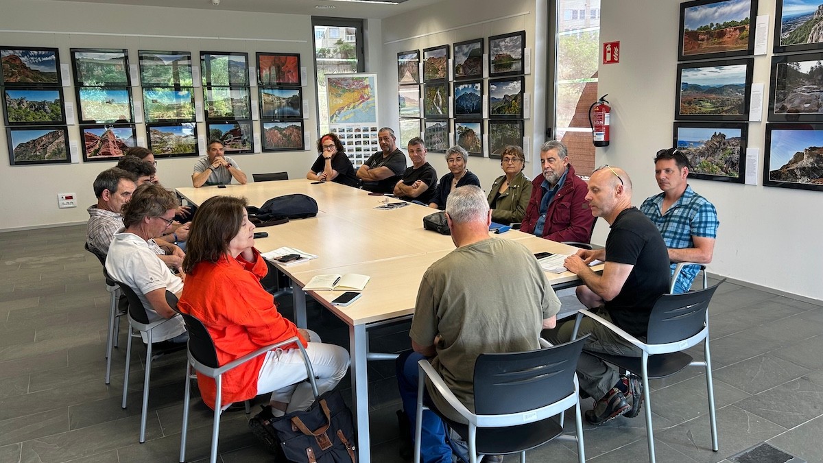 Trobada amb una representació d’entitats col·laboradores del Geoparc a Tremp