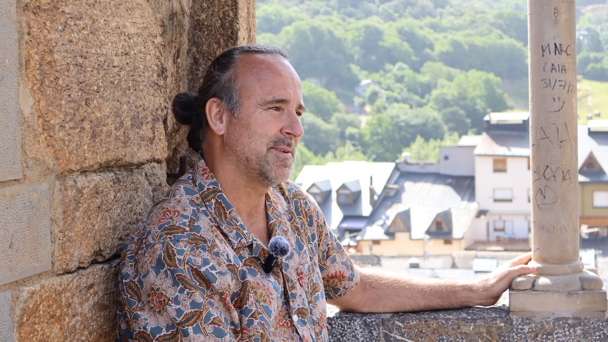 Lionel Pla durant l'entrevista amb Pallars Digital